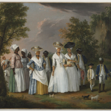 Agostino Brunias: Free Women of Color with their Children and Servants in a Landscape
