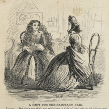 Unknown artist: A Hint for the Sanitary Fair, from Harper’s Weekly
