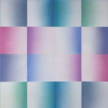 Judy Chicago: Silver Blue Fan, from Fresno Fans series