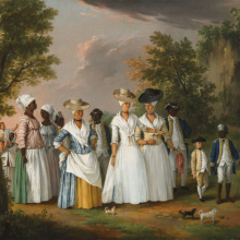 Agostino Brunias: Free Women of Color with Their Children and Servants in a Landscape