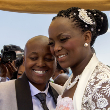 Zanele Muholi: Ayanda & Nhlanhla Moremi's wedding I. Kwanele Park, Katlehong, 9 November 2013