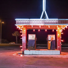 Ahmed Mater: Gas Station Leadlight
