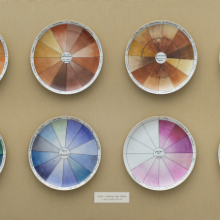 Judy Chicago: China-painting Color Test Plates