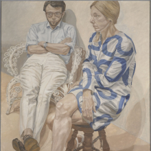 Philip Pearlstein: Portrait of Linda Nochlin and Richard Pommer