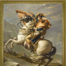 Jacques-Louis David: Bonaparte Crossing the Alps