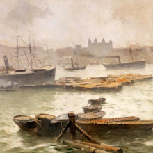 Frank Myers Boggs: On the Thames