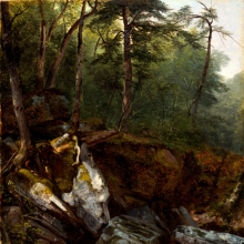 Asher B. Durand: Study from Nature: Rocks and Trees in the Catskills, New York