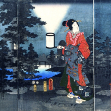 Utagawa Hiroshige and Utagawa Kunisada: Night Garden