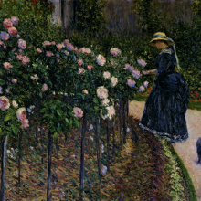 Gustave Caillebotte: Roses in the Garden at Petit Gennevilliers