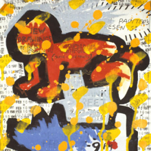 Keith Haring: Flyer for Des Refusés at Westbeth Painters Space, New York City