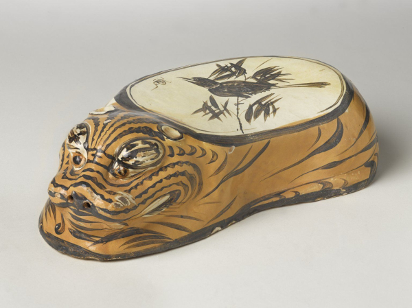 Cizhou Ware Pillow in the Form of a Tiger, 1182