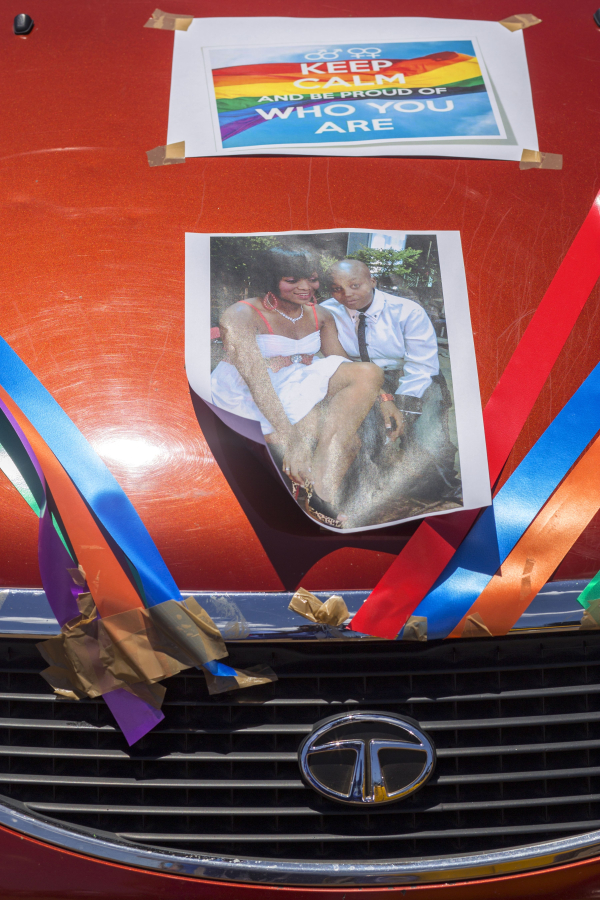 Zanele Muholi: Ayanda & Nhlanhla Moremi's wedding III. Kwanele South, Katlehong, 9 November 2013