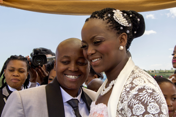 Zanele Muholi: Ayanda & Nhlanhla Moremi's wedding I. Kwanele Park, Katlehong, 9 November 2013