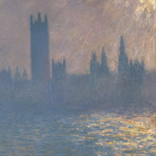 Claude Monet: Houses of Parliament, Sunlight Effect (Le Parlement, effet de soleil)