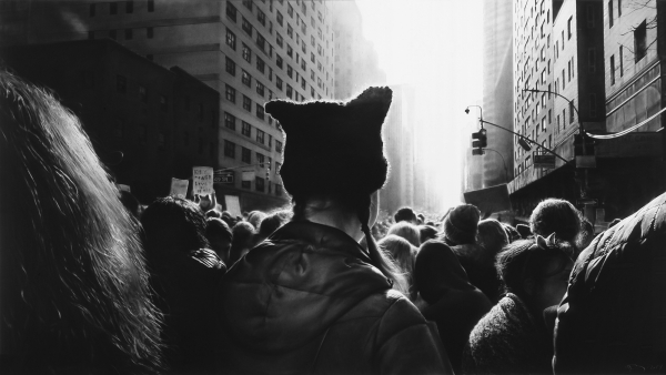 Robert Longo: Untitled (Black Pussy Hat in Women’s March)