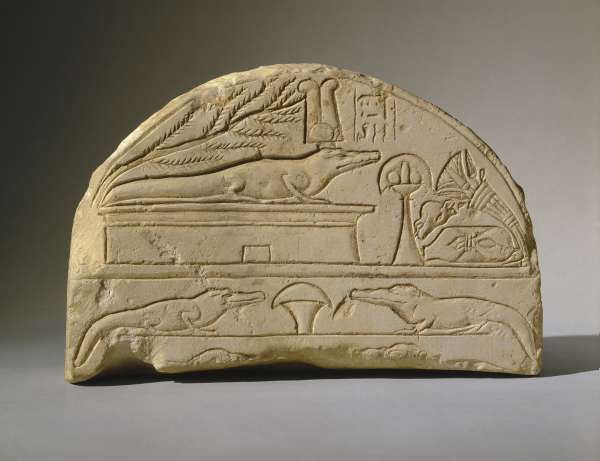 Crocodile Stela, from Dahamsha, Egypt