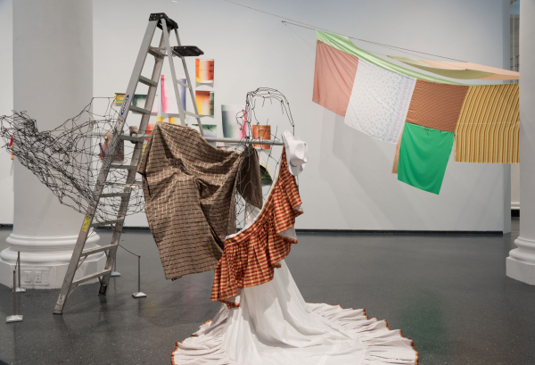 Eric N. Mack: Lemme walk across the room, installation view