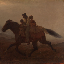 Eastman Johnson: A Ride for Liberty—The Fugitive Slaves (recto)