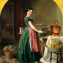 Lilly Martin Spencer: Kiss Me and You'll Kiss the 'Lasses