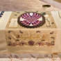 <p>Judy Chicago (American, b. 1939). <em>The Dinner Party</em> (Elizabeth R. place setting), 1974–79. Mixed media: ceramic, porcelain, textile. Brooklyn Museum, Gift of the Elizabeth A. Sackler Foundation, 2002.10. © Judy Chicago. Photograph by Jook Leung Photography</p>