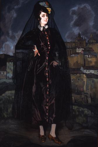 Ignacio Zuloaga y Zabaleta: Portrait of Anita Ramírez in Black