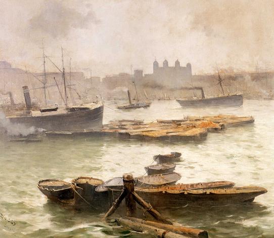 Frank Myers Boggs: On the Thames
