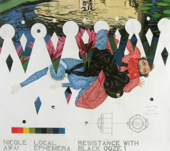 Nicole Awai: Specimen from L.E. (Local Ephemera): Resistance with Black Ooze