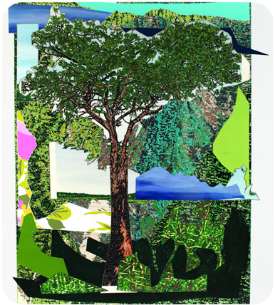 Mickalene Thomas: Landscape with Tree