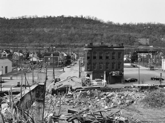 LaToya Ruby Frazier: Fifth Street Tavern and U.P.M.C. Braddock Hospital on Braddock Avenue