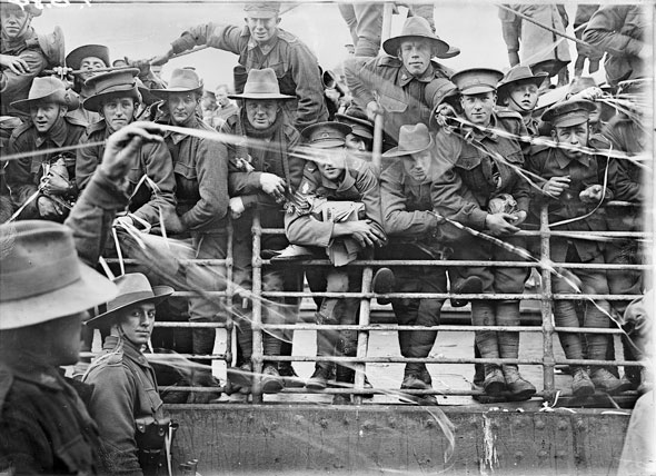 Josiah Barnes: Embarkation of HMAT Ajana, Melbourne