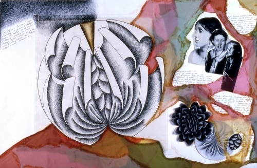 Judy Chicago: Study for Virginia Woolf plate