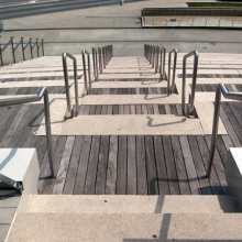 <p><small>Tiered outdoor seating and steps</small></p>