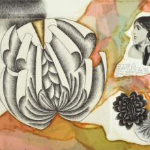 <p>Judy Chicago (American, born 1939). <em>Study for Virginia Woolf</em> from <em>The Dinner Party</em>, 1978. Ink, photo, and collage on paper, approx. 24 × 36 in. (61 × 91.4 cm). National Museum of Women in the Arts, Washington, D.C.; Gift of Mary Ross Taylor in honor of Elizabeth A. Sackler, 2007.81. © 2017 Judy Chicago / Artists Rights Society (ARS), New York. (Photo: Lee Stalsworth)</p>