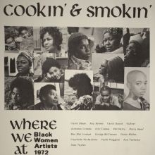<p>Where We At Collective. <em>Cookin' and Smokin'</em>, 1972. Offset printed poster, 14 × 11 in. (35.6 × 27.9 cm). Collection of David Lusenhop. Photo courtesy of Dindga McCannon Archives, Philadelphia, PA. © Dindga McCannon. (Photo: David Lusenhop)</p>