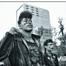 <p>Yolanda Andrade (born Mexico, 1950). <em>Marcha gay</em> (Gay pride march), 1984. Gelatin silver print. 11 × 14 in. (27.9 × 35.6 cm). Courtesy of the artist. © Yolanda Andrade</p>