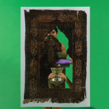 <p>Baseera Khan (born Denton, Texas, 1980). <em>Mosque Lamp and Prayer Carpet Green </em>from<em> Law of Antiquities</em>, 2021. Archival inkjet print, artist’s custom frame, 33 × 24 in. (83.82 × 60.96 cm). Courtesy of the artist and Simone Subal Gallery, New York. © Baseera Khan</p>