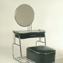 Kem Weber: Vanity with Mirror and Stool