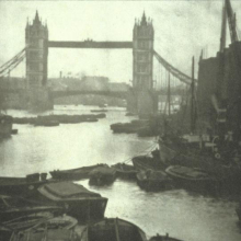 <p>Alvin Langdon Coburn (British, born United States, 1882–1966). <i>The Tower Bridge</i>, 1909. Photogravure. Museum of Fine Arts, St. Petersburg, Florida. Museum purchase with funds provided by the Collectors Circle</p>
