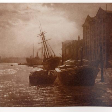 <p>Charles Job (British, 1853–1930). <i>The Thames below London Bridge</i>, n.d. Bromoil print. Courtesy of the Royal Photographic Society at the National Museum of Photography, Film and Television, Bradford, England</p>