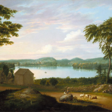 <p>Alvan Fisher (American, 1792–1863).<i> View of Springfield on the Connecticut River</i>, 1819. Oil on canvas. Brooklyn Museum, Dick S. Ramsay Fund, 50.65.</p>