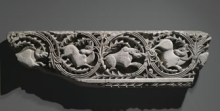 
                           
                           Frieze of Animals in Plant Scrolls. Egypt, possibly from Herakleopolis Magna, 4th century C.E. Limestone, traces of paint. Brooklyn Museum, Charles Edwin Wilbour Fund, 41.1266
                           
                           