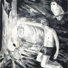 <p>Hernan Bas (American, born 1978). <i>Mystery of the Hollow Oak</i>, 2001. From the series <i>It’s Super Natural</i>. Water-based oil on paper. The Rubell Family Collection, Miami</p>