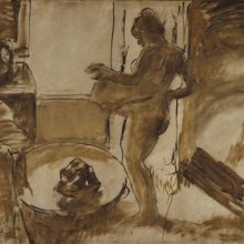 Edgar Degas: Nude Woman Drying Herself