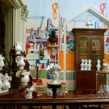 <p>Ann Agee (American, b. 1959). <em>Agee MFG Co. Brooklyn Outlet Store</em>, 2012. Various media. Courtesy of the artist and Locks gallery with special thanks to the John Simon Guggenheim Memorial Fellowship, in the <em>Colonel Robert J. Milligan House Library</em>, Saratoga, NY</p>