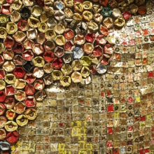 <p>El Anatsui (Ghanaian, b. 1944). <i>Gli (Wall)</i> (detail), 2010. Aluminum and copper wire, installation at the Brooklyn Museum, dimensions variable. Courtesy of the artist and Jack Shainman Gallery, New York. Brooklyn Museum photograph</p>