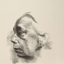 <p>Käthe Kollwitz (German, 1867–1945). <em>Self Portrait (Selbstbildnis)</em>, 1927. Lithograph on thin China paper, 24<sup>7</sup>⁄<sub>8</sub> x 17<sup>15</sup>⁄<sub>16</sub> in. (63.2 × 45.6 cm). Brooklyn Museum, Museum Collection Fund, 39.15. © 2012 Artists Rights Society (ARS), New York/VG Bild-Kunst, Bonn</p>