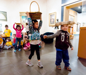 Children in the galleries