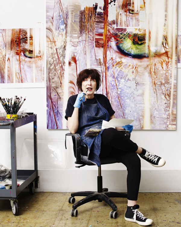 Nadya Wasylko: Marilyn Minter in her studio, 2015