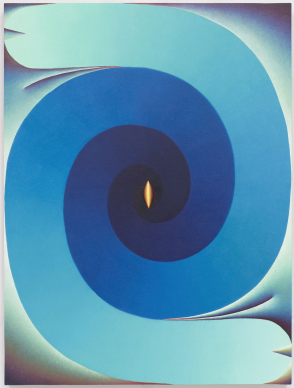 Loie Hollowell: Lingam Twist in Blue and Orange