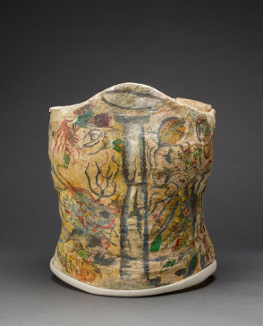 Plaster corset, painted and decorated by Frida Kahlo